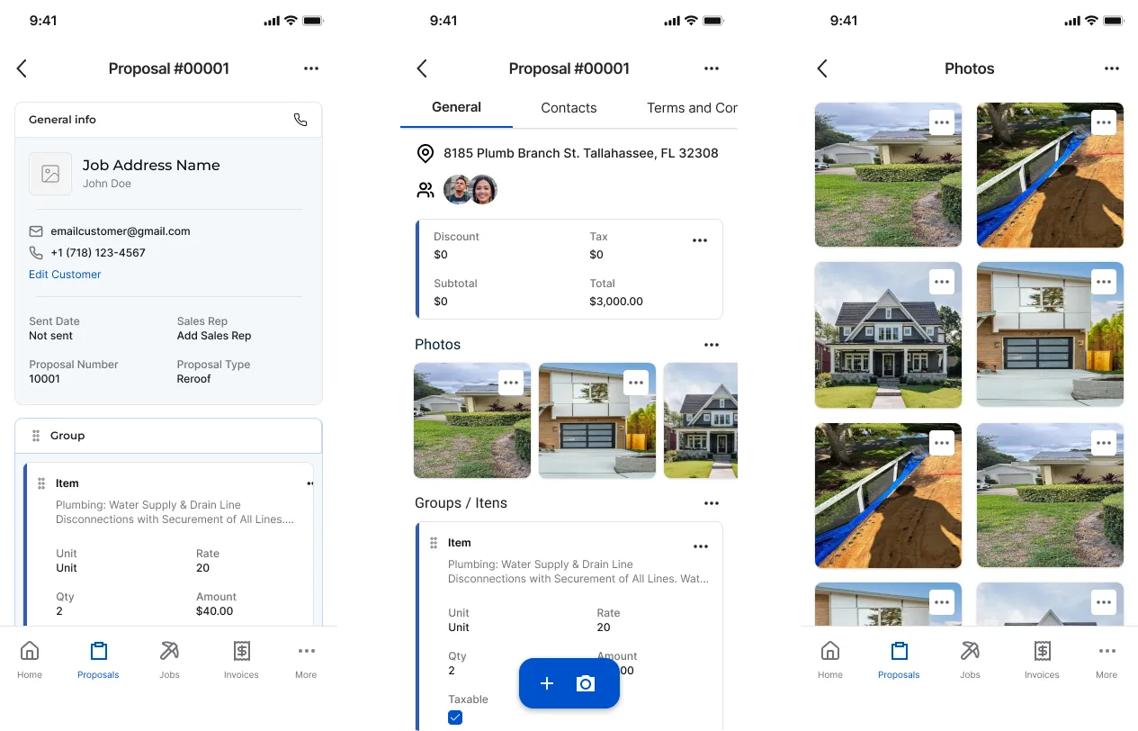 Componentes visuais do site da Jobtru